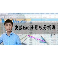 沈发鹏 大行情暴利技巧增强收益策略 Excel-期权分析班内部培训视频课程 赠讲义